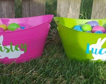 Easter Basket Decal, DIY, Personalized Easter Basket, Monogram Easter Basket, Does not include basket