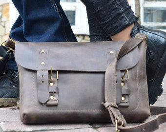 Leather Messenger Bag + Leather Crossbody bag + Leather bag + Leather Handbag + Leather Shoulder bag + Leather Satchel + Leather Camera bag