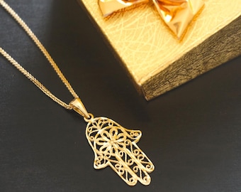 hamsa pendant, holy land jewelry,solid gold hamsa,gold hamsa,jewish jewelry,simple hamsa pendant,14k gold hamsa,gold hamsa charm, judaica