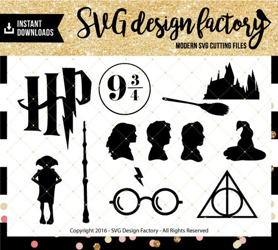 Harry Potter SVG DXF cut files Vector art by SvgDesignFactory