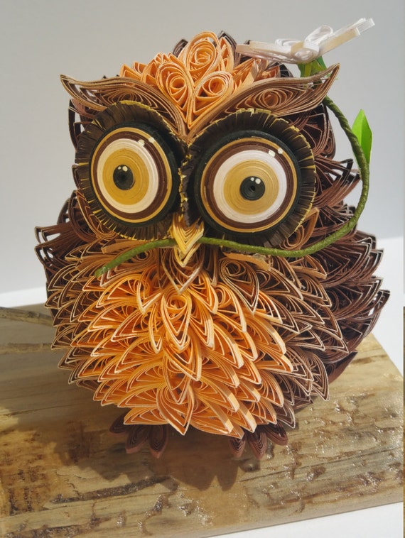 Quilling Owl by ToschaArt on Etsy