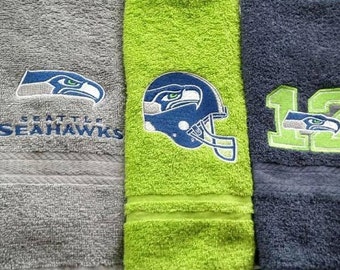 Seahawks Hand Towels. Set of 3