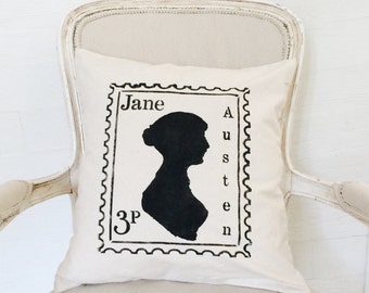 Jane Austen Pillow Cover