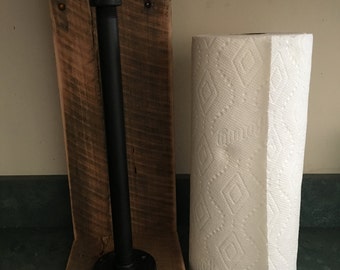 Mixed Media Reclaimed Paper Towel Dispenser