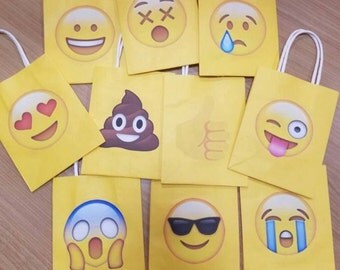 Emoji Theme Favor Bags