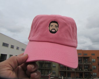 Custom Crying Drake Dad Hat, Salmon Pink Twill Cotton Dad Hat, Revenge 6 God Dad Hat, Low Profile Dad Cap, Yeezy Boost Dad Hats Caps