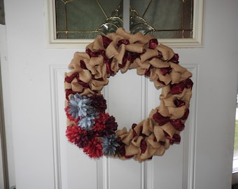 Items similar to Football themed wreath on Etsy