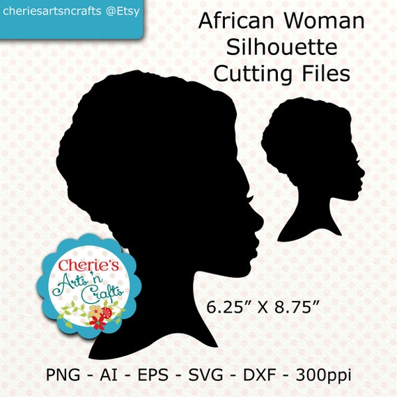 Download African Woman Silhouette Clip Art Cutting Files SVG Cutting