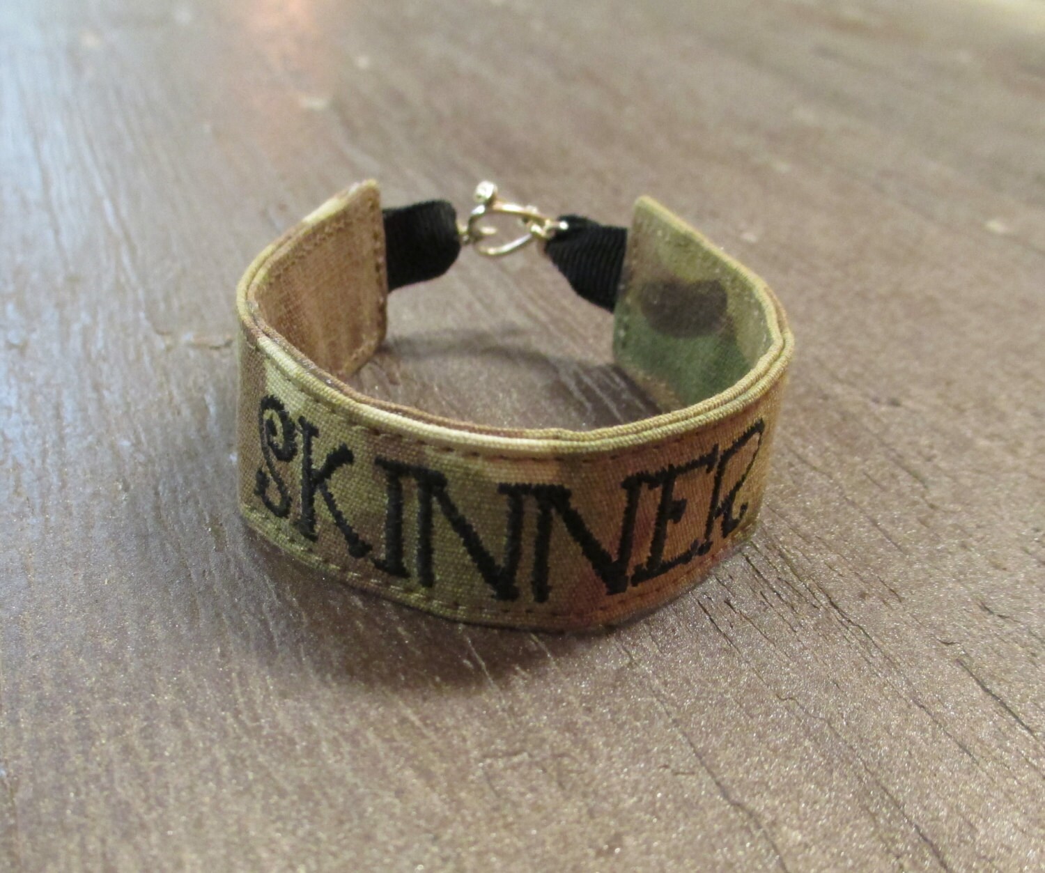 CUSTOM Army Name Tape Military Bracelet Army Camo Bracelet