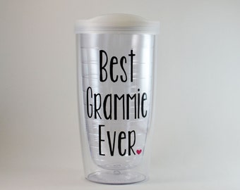 Best Grammie Ever Tumbler 16 oz - Gender Reveal Grammie, World's Best Grammie, Grammie Mother's Day, Pregnancy Announcement Grammie
