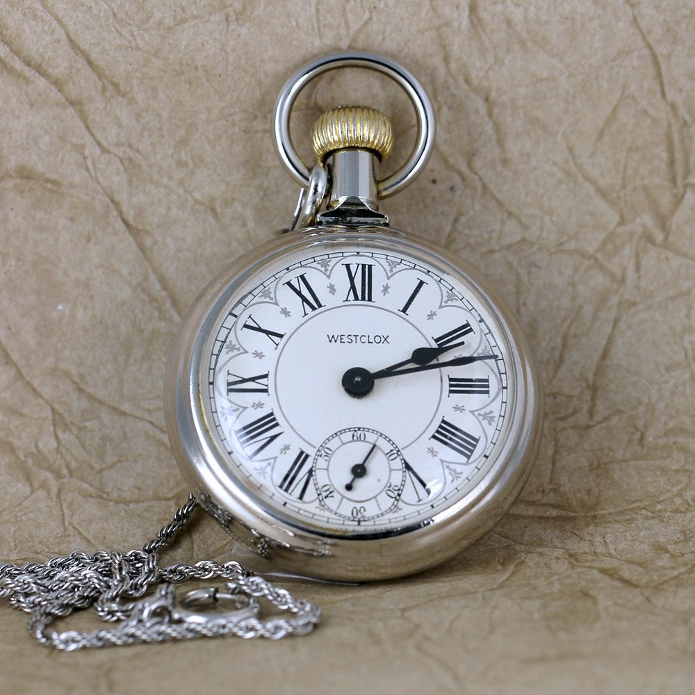 Vintage Westclox Pocket Watch Manufactured in Canada