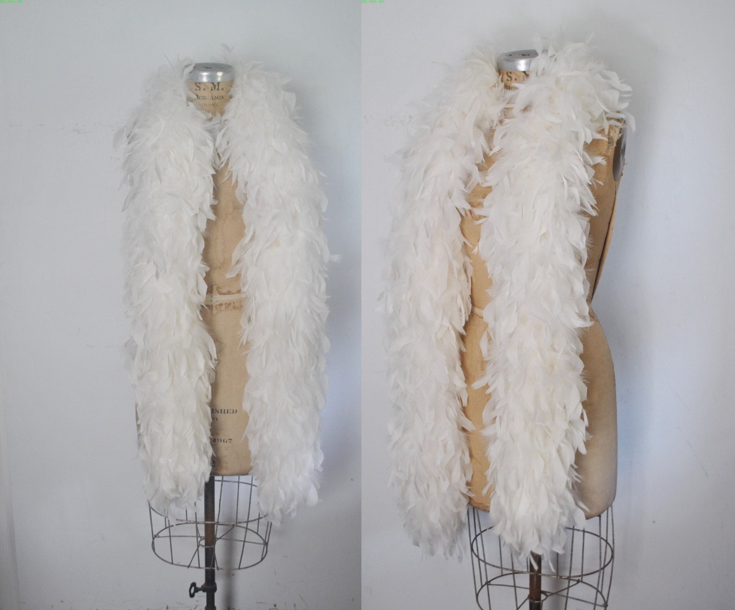 LARGE White Feather Boa Scarf Stole / bridal wedding