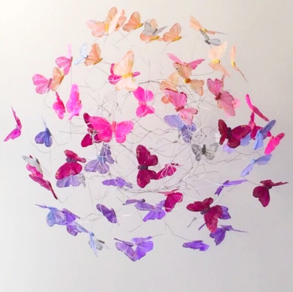 Butterfly Mobile Butterfly Decor Butterflies by TheresaStudioWorks