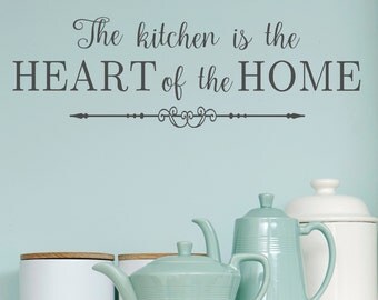 Kitchen- The Kitchen is the Heart of the Home #2-Vinyl Wall Decal- Kitchen Decor- Home Decor- Wall Decor- Kitchen Wall Art