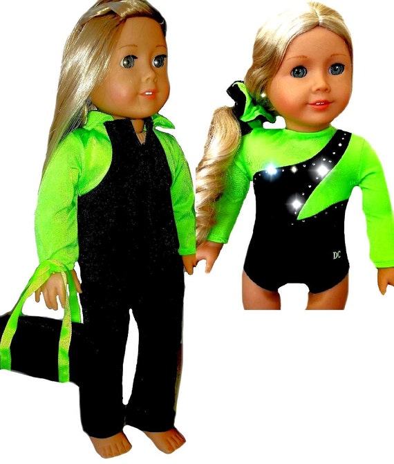 American Girl Gymnastics Leotard Gift Set fits by DollConnections