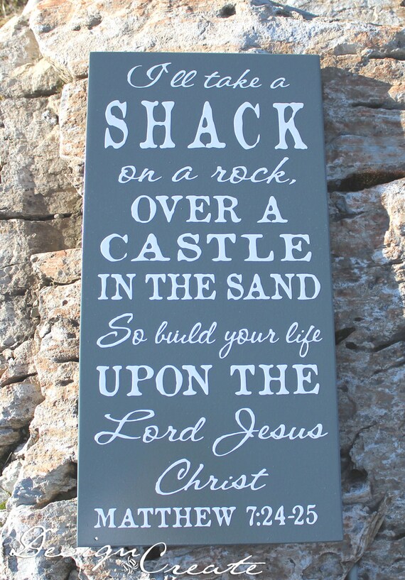 Image result for i'll take a shack on a rock over a castle in the sand