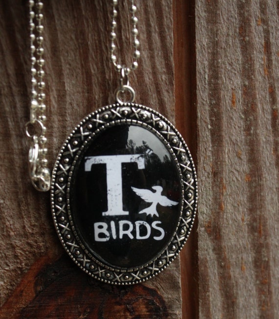 Grease Necklace T Bird CharmRockabilly Jewelry by