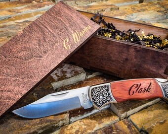 Brother Gift, Custom Pocket Knife, Groomsmen Gift Ideas, Groomsmen Gift Knife, Rustic Wedding Favor, Custom Knife, Pocket Knife