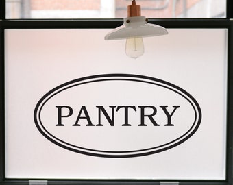 Pantry Decal, Pantry Door Decal, Pantry Wall Decal, Pantry Sign, Kitchen Decal, Kitchen Wall Decal, Kitchen Sign, Kitchen Decor, Wall Decal
