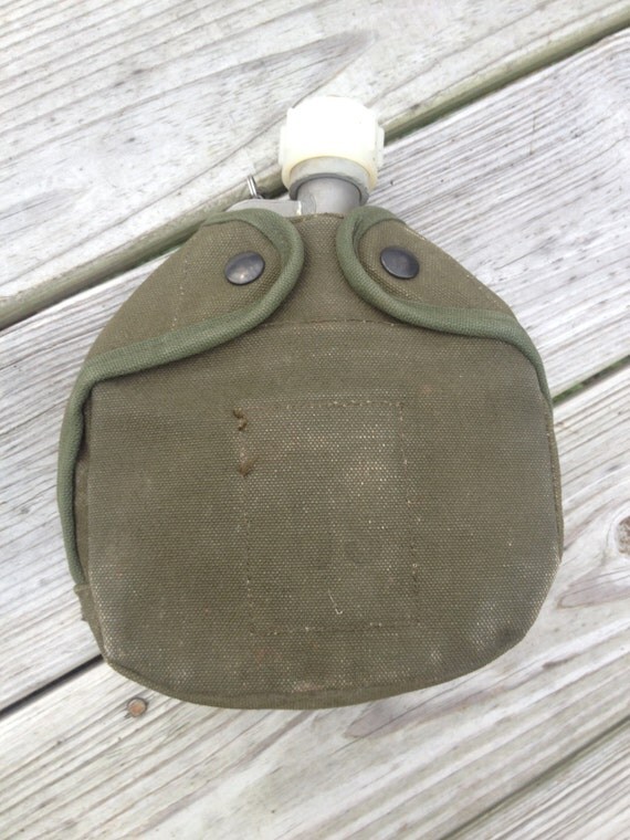 Vintage Military Canteen Water Jug