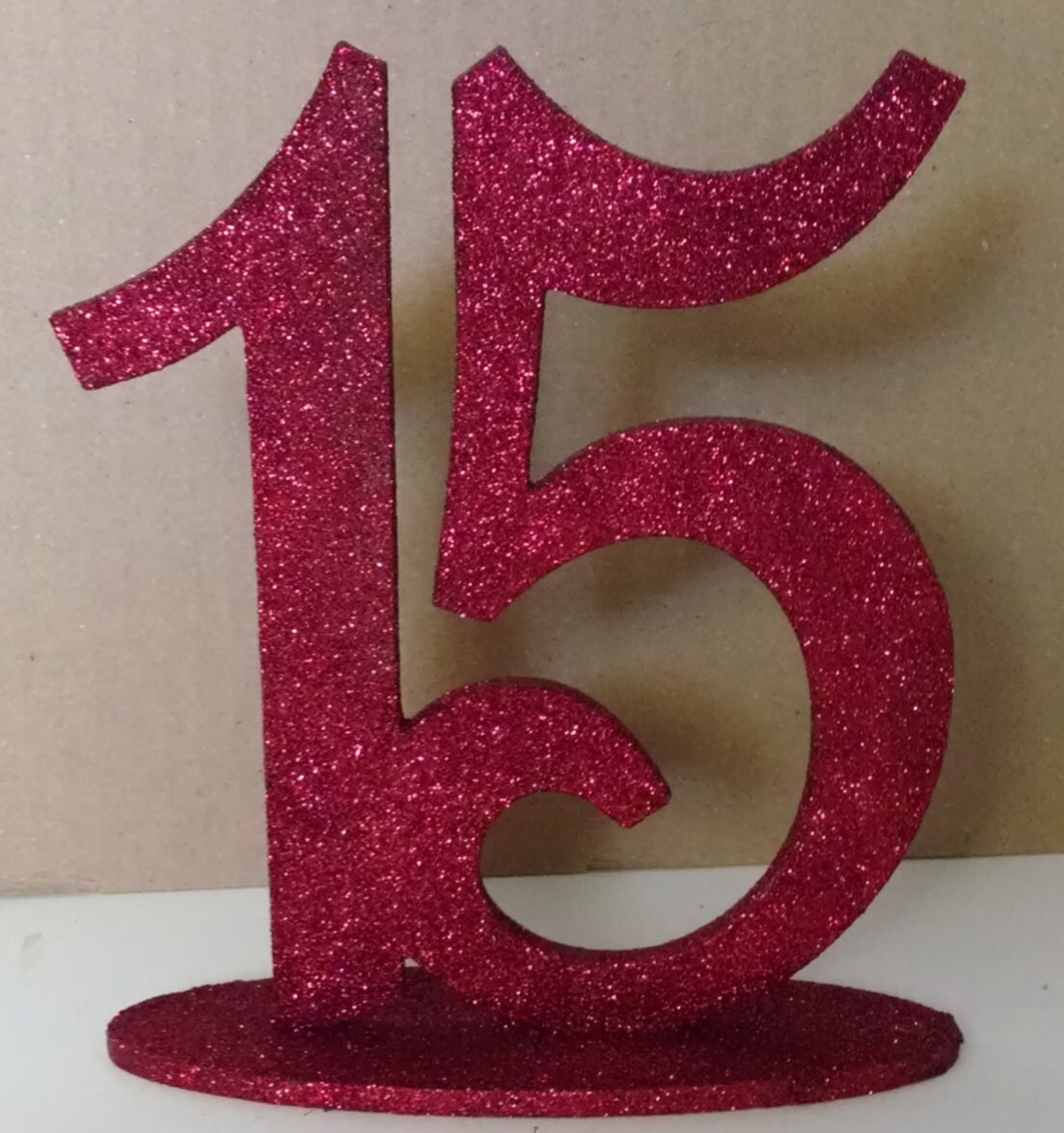 Large Table Numbers Glittered Table numbers Wooden Table