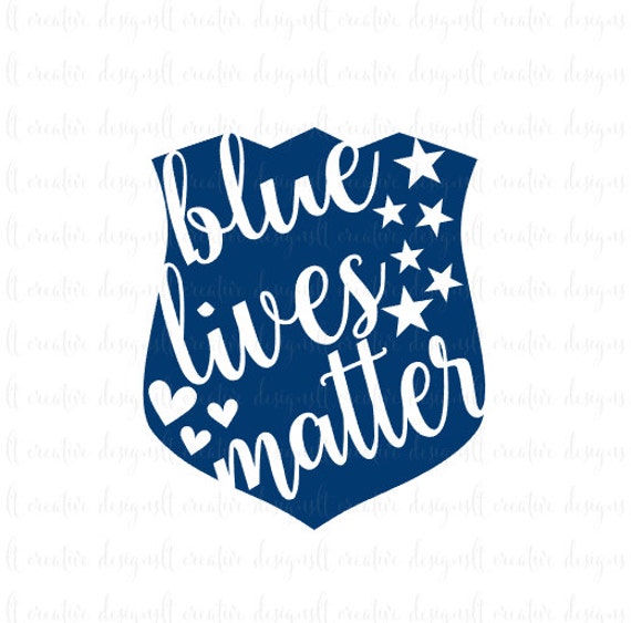 Download Blue Lives Matter SVG Police Badge SVG Police Support SVG