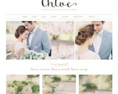 Wordpress Theme, Wordpress Ecommerce Theme Responsive Blog Theme Design "Chloe" - Genesis Website Theme