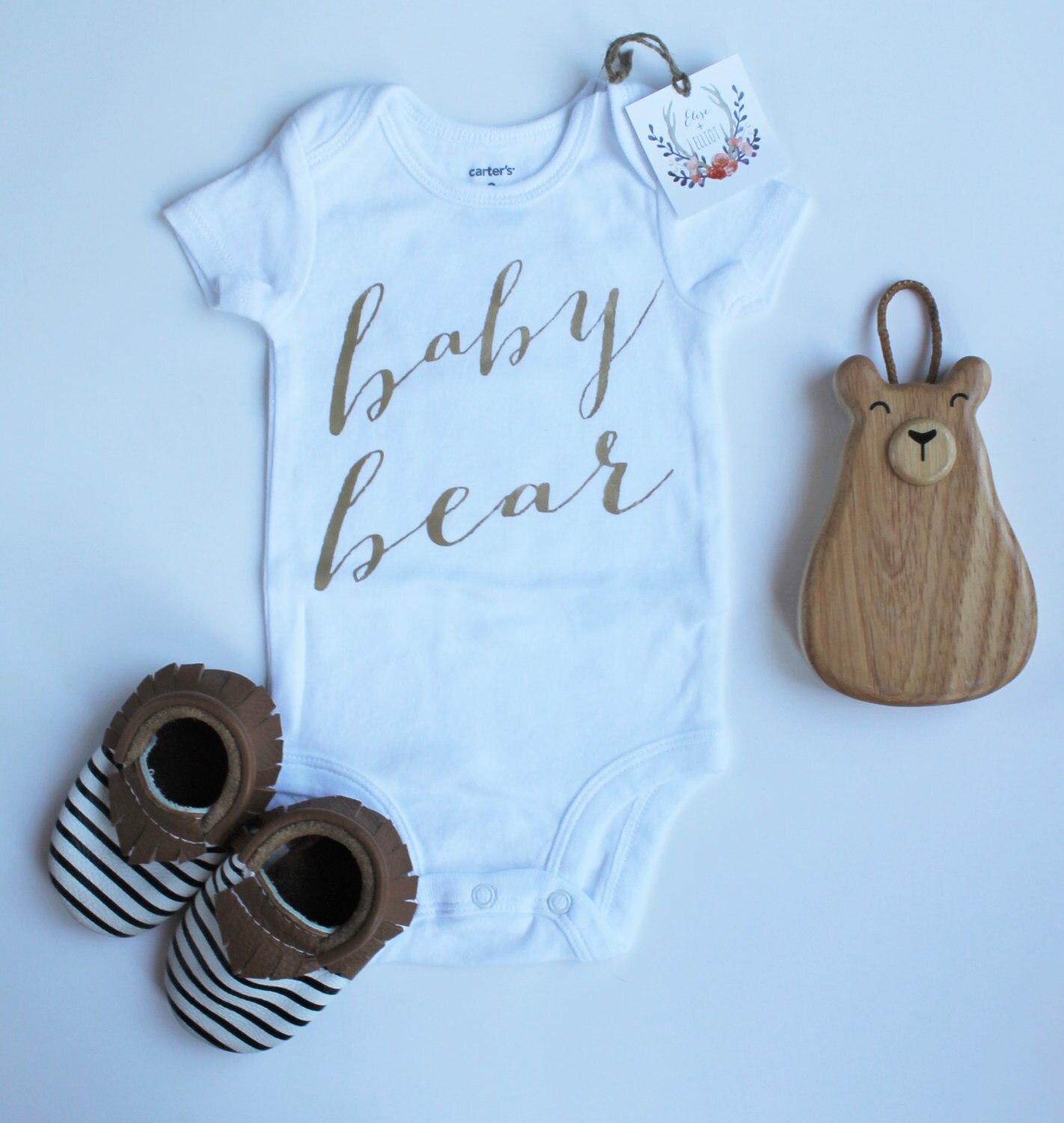 Baby Bear Onesie Baby Boy Baby Girl Coming by eliseandelliot