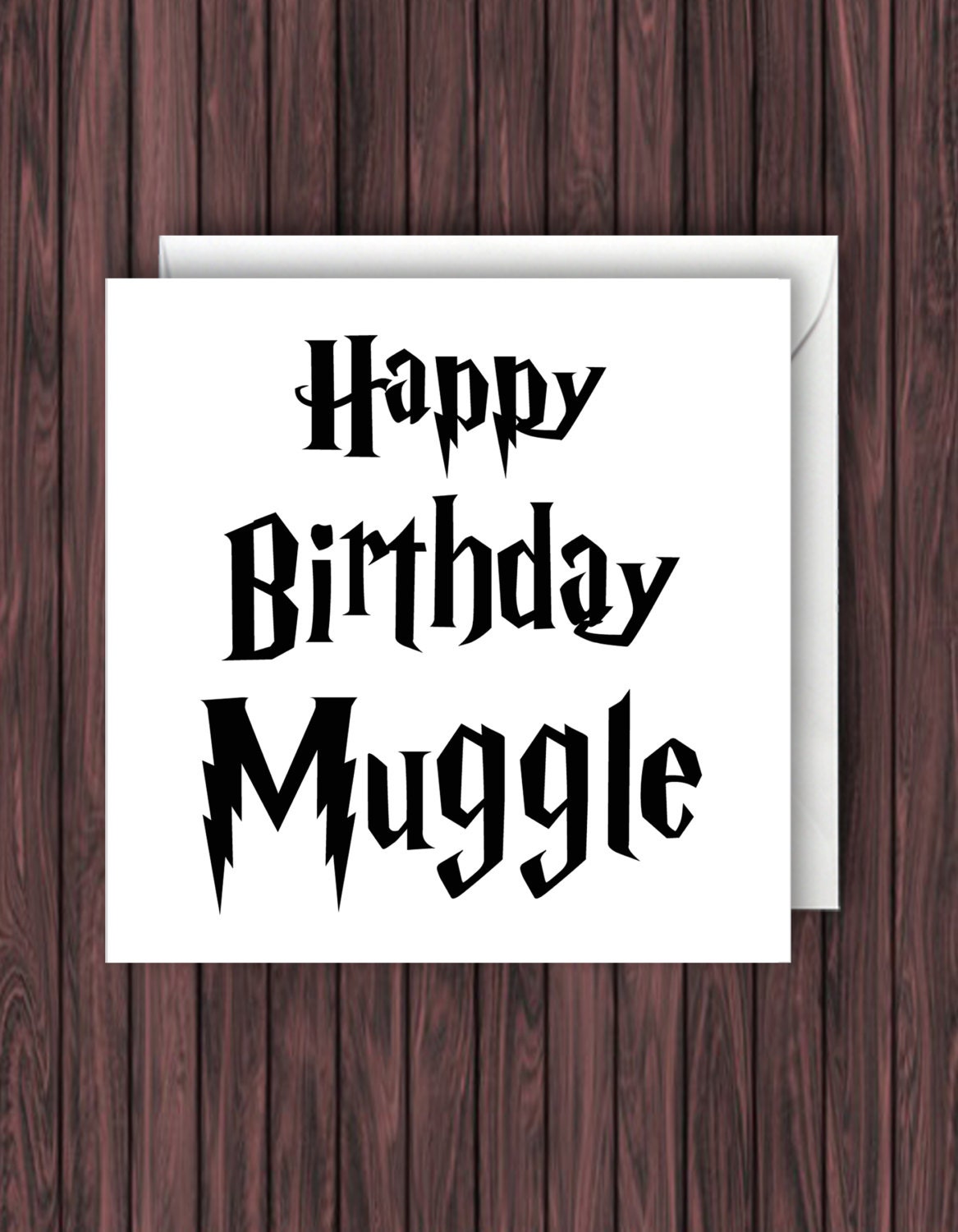 Happy Birthday Muggle. Harry Potter by TheDandyLionDesigns on Etsy