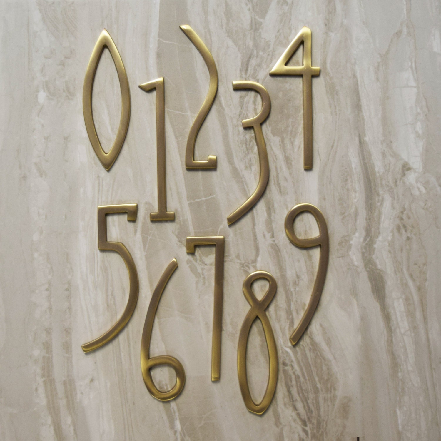 deco matte brass house door numbers letters deco matte brass house door numbers letters