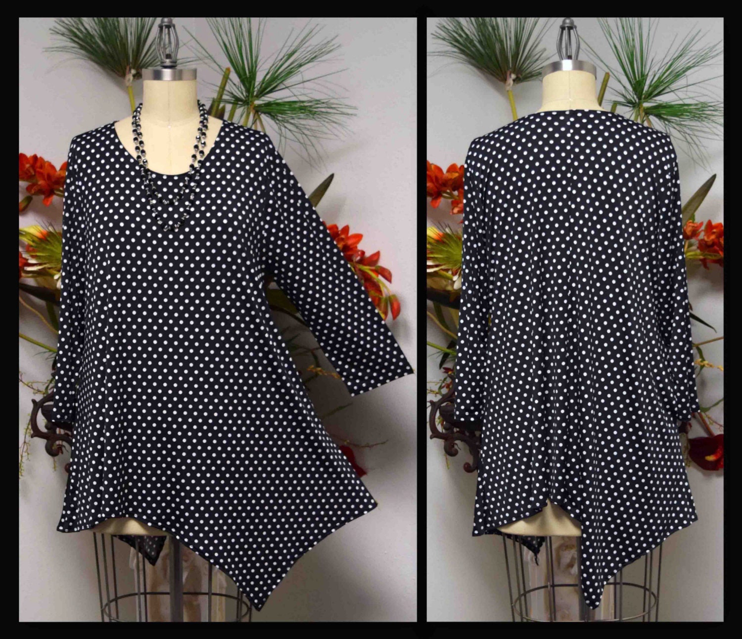 Dare2bstylish Asymmetrcal Love Bug Versatile Polka Dot Plus