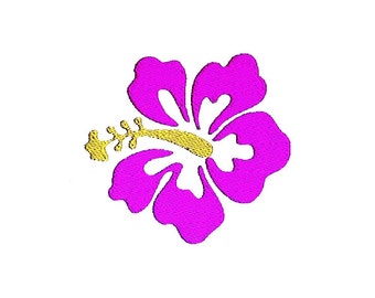 Hibiscus Flower Embroidery Design Hawaiian Holiday Pattern