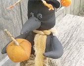 Fall Harvest Crow Doll- Raven Doll