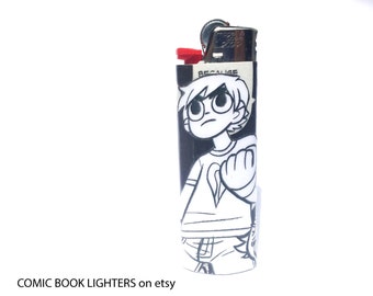 Scott Pilgrim Comic Book Custom Bic Lighter