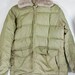 Vintage COMFY All Down Anorak Puffer Coat Seattle Quilt Mfg Water Repellant Green with Sherpa Collar Jacket M/L