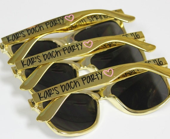 Personalized Sunglasses Wedding Favors By Theglassheartco On Etsy