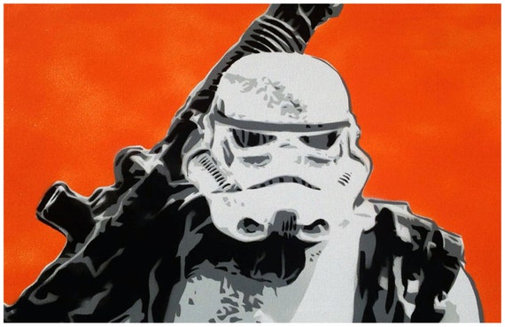 Stormtrooper 11x17 print Sandtrooper Street Art