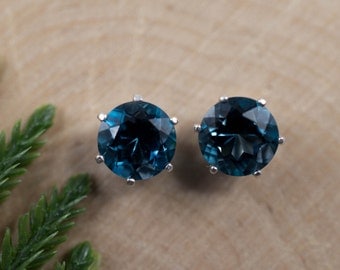 London Blue Topaz Sterling Silver Earrings