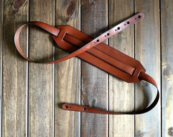 Leather Guitar Strap - Custom Guitar Strap - Handmade Guitar Strap - Personalized Rugged Guitar - Acoustic Guitar - Electric Guitar - JPDco