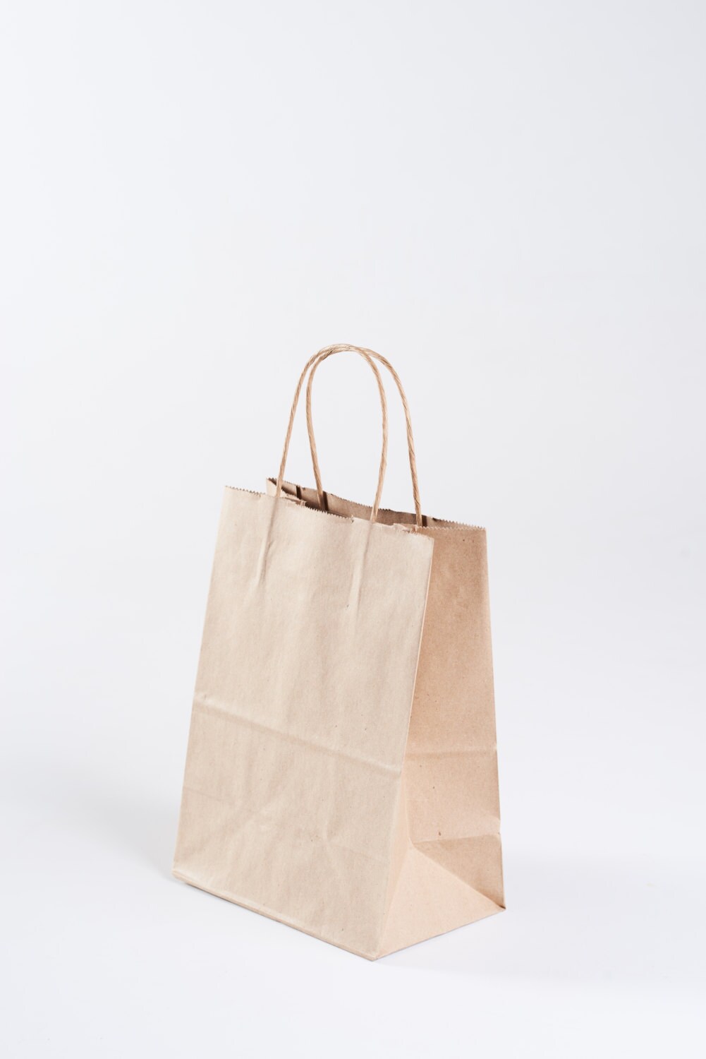 50 Bulk Kraft Paper Gift Bags with Handles size Cub