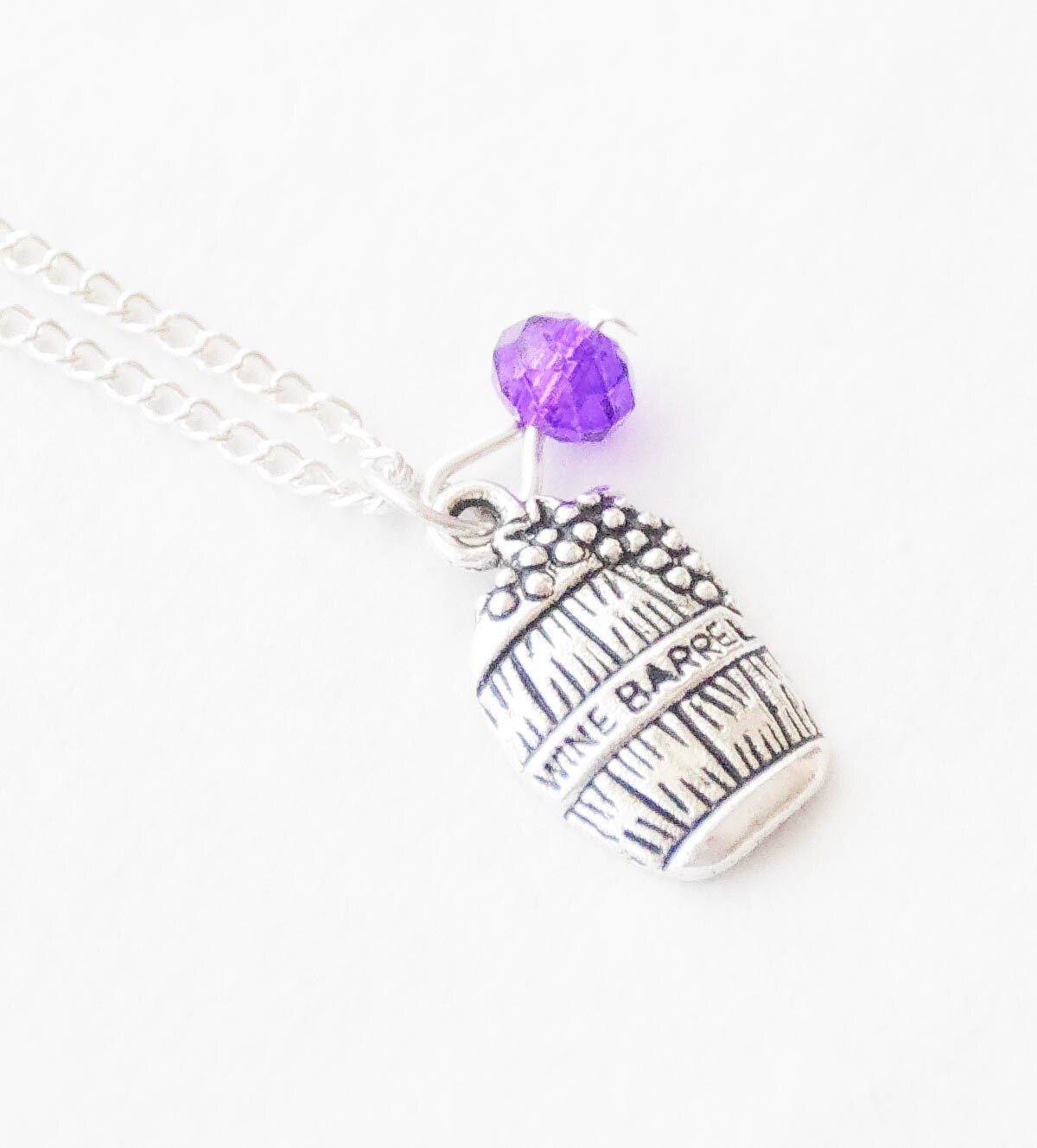 Personalized Wine Barrel Necklace Wine Barrel Jewelry Wine