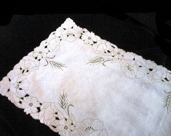 Beautiful Mission-style linen table runner