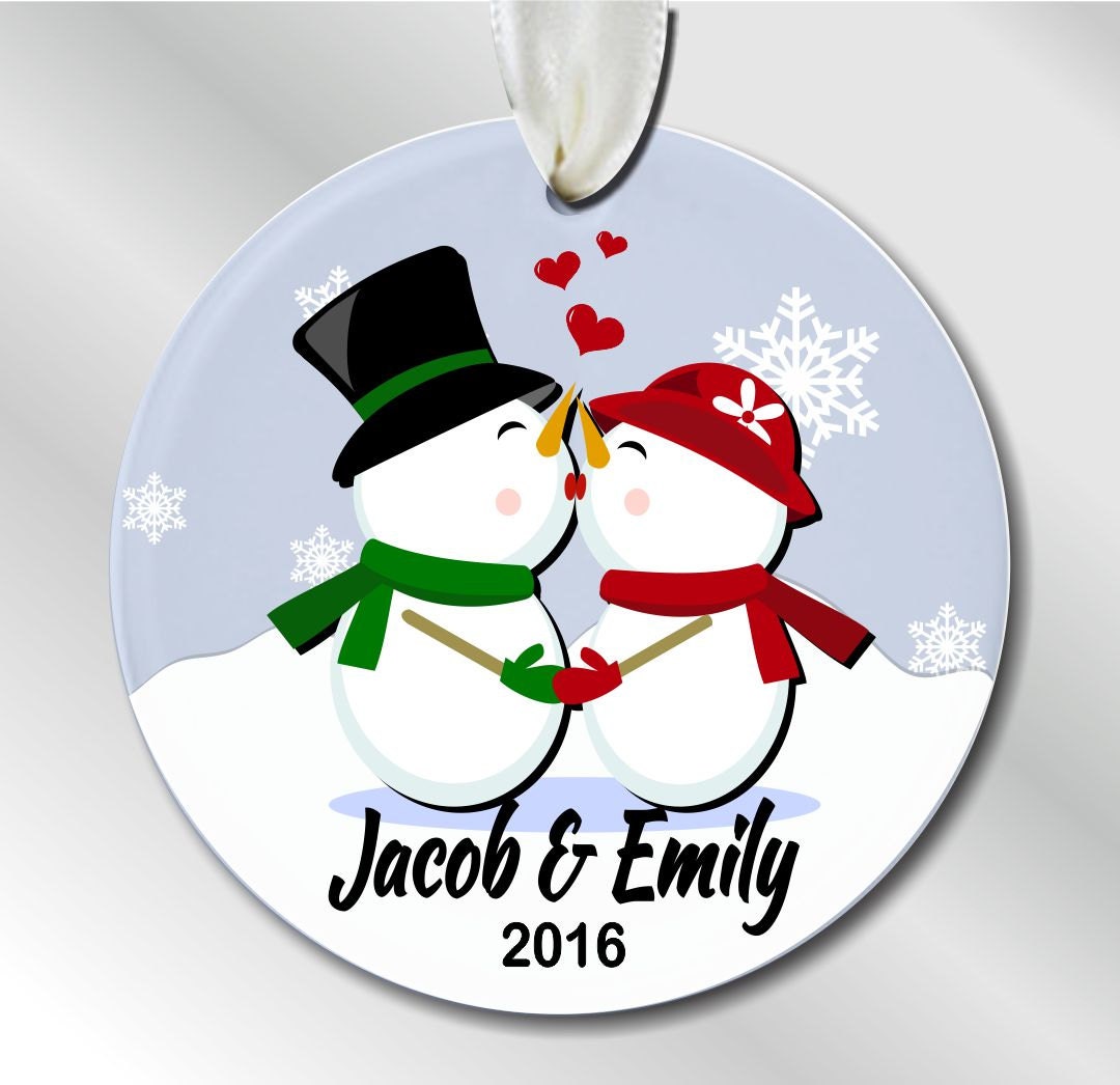 personalized couple christmas ornament personalized wedding personalized couple christmas ornament personalized wedding