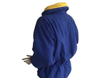 Cornblue Waisted 90s Puffy Vintage Ski Jacket Size M E D I U M