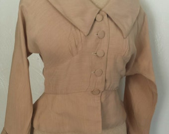 vintage 40s suit jacket peplam