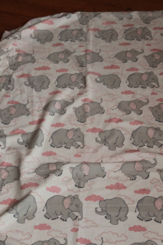 SALE ITEM Elephants Sleeping Single Duvet Cover. Cute Pink and