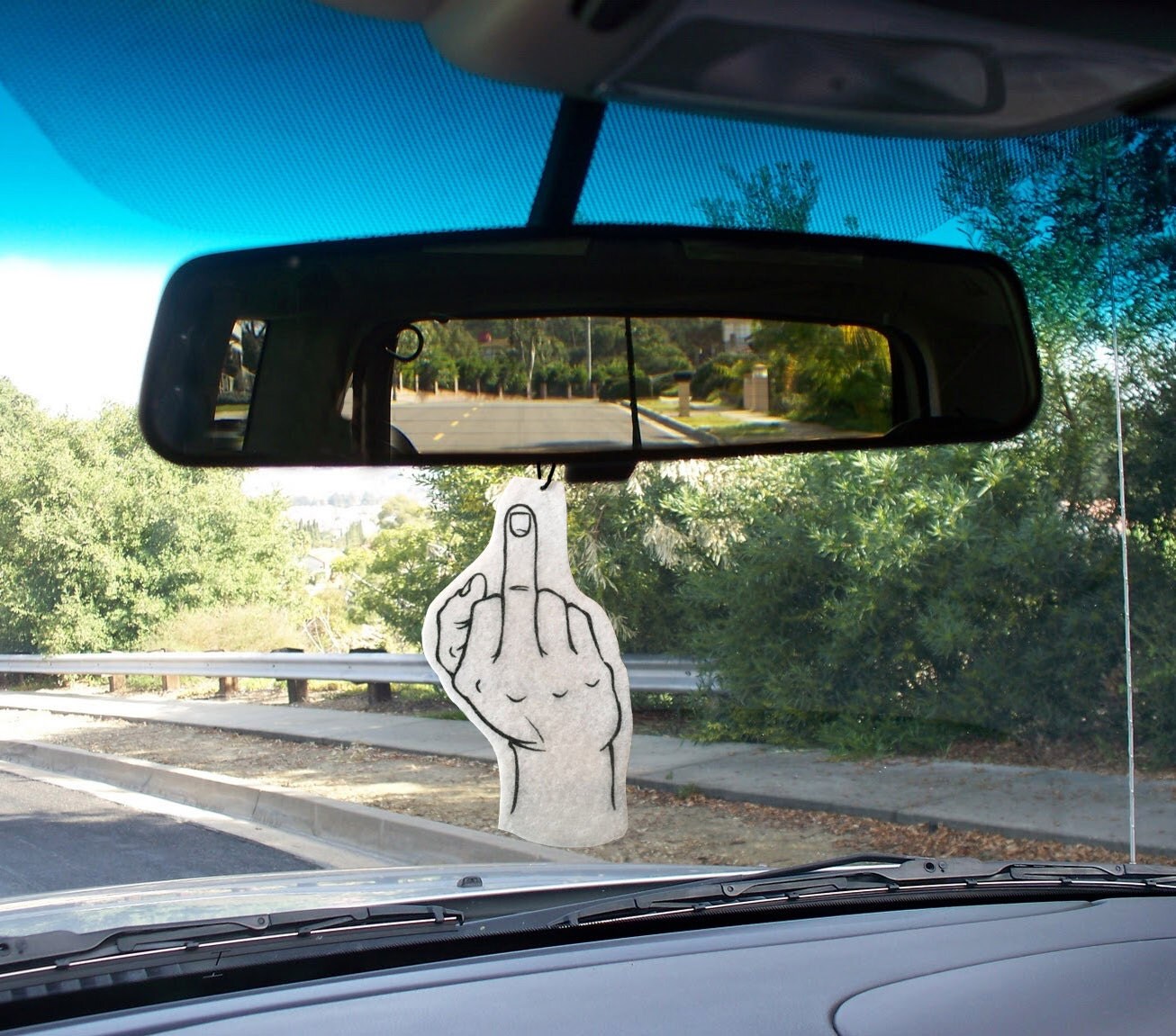 The Finger car air freshener // funny car air by