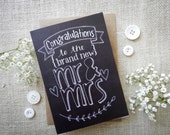 Mr & Mrs - Wedding card -...