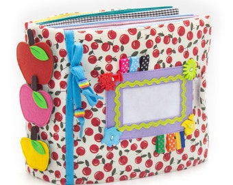 Children's Quiet Book, Busy Book, Eco friendly, soft book, cloth book , educational - 12 pages (1-4 year) - MiniMom's -