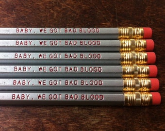 Taylor Swift "Baby, We Got Bad Blood" - Pencil Pack of 6
